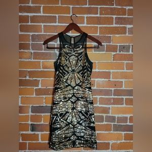 Express Sequined Cocktail Dress